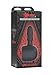 KINK By Doc Johnson - Silicone Vac-U-Lock Plug Power Wand Attachment - Fits Most Full Sized Body Wands - Black