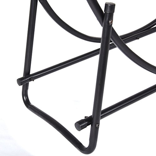 ZaZaTool - 40 Inch Steel Log Hoop Firewood Storage Rack Holder Round Display - Thumbnail 3