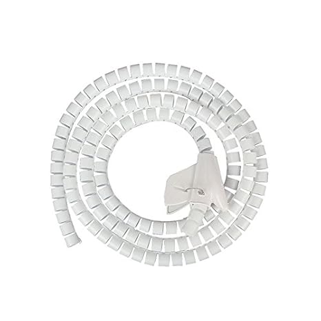 JZK® 2,5cm x 1,5 Meter, flexible Kabel Spiralschlauch Ordentlich Drähte spiral Wrap Veranstalter Kabelschlauch Kabelkanal Kab