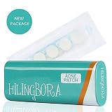 HILINGBORA Acne Pimple Healing Patch - 32 Two Sizes Patches Absorbing Cover, Invisible, Blemish Spot, Hydrocolloid, Skin Treatment, Facial Stickers, Blends in with skin (1 tin x 32 Patches)