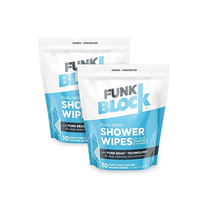 Buy Super Fresh FunkBlock Shower Wipes Large Body Wipes for Hygiene