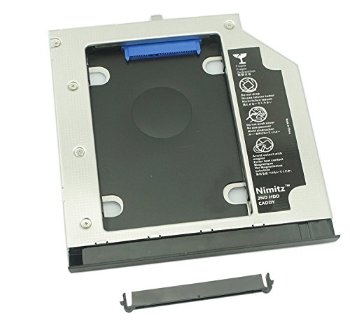 Nimitz 2nd HDD SSD Hard Drive Caddy for Lenovo Thinkpad E540 E531 with Faceplate/Bracket