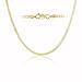 Gold Plated Curb Chain Necklace Cuban Link 3mm Italy