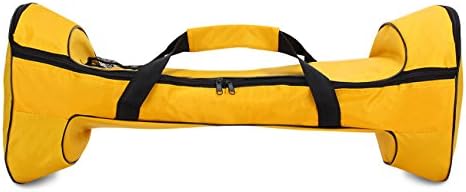 10" inch Portable Water-Resistant Two Wheels Hover Board Carrying Handbag Bag for Electric Self Balancing Scooter Drifting Board,Mesh Pocket Yellow