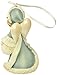 Foundations Angel with Fawn Stone Resin Ornament, 4”