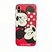 Ultra Slim Soft TPU Red Mickey Minnie Mouse Case for iPhone X iPhoneX 2017 Shockproof Thin Comfortable Textured Smooth Disney Cartoon Cute Chic Lovely Stylish Cool Girls Women Teens Kids