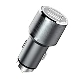 Car Charger, LanBaiLan Flush Fit Dual Port 2.4A/1A Output for Phones and other