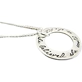 She Believed She Could So She Did, Inspirational Jewelry, Graduation Gift, Necklace, Handstamped Jewelry, Ready to Ship