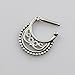 D&M Jewelry 4pcs Beaded 316L Stainless Steel Septum Clicker Mixed Mode Nose Ring 14G 16G