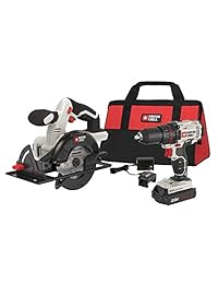 porter-cable pcck612l2r 20 V max Cordless iones de litio 1 2 en. Drill & 5 1 2 en. Combo Kit de sierra circular (Refurbished Certificado)