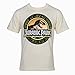 Jurassic Park Movie Park Staff Logo T-shirt - Sand