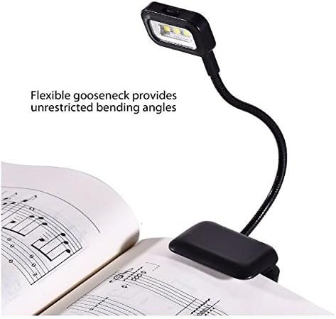 SankD Book Light 3 LED E-reader Clip with Flexible Read Light lamp for Ebook Ereader Kindle Pocketbook Reading Lamp