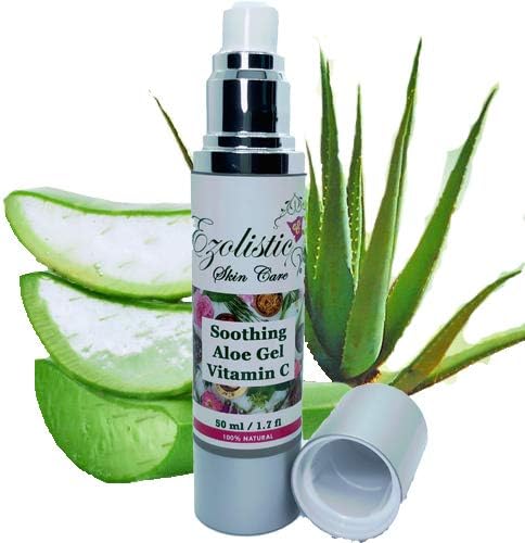 Vitamin C Moisturizer for Skin Soothing with Aloe Gel 1.7oz - Fast Absorbed Moisturizing Gel for Men & Women