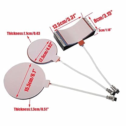 TC-Home Heat Press 5 in 1 Multifunction Sublimation Heat Press Machine Digital Transfer Sublimation T-Shirt Mug Plate Cap Hat W/Transfer Paper - Image 7