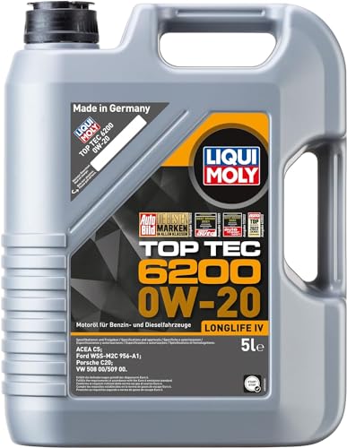 LIQUI MOLY Top Tec 6200 0W-20 | 5 L | Synthesetechnologie Motoröl | Art.-Nr.: 20781