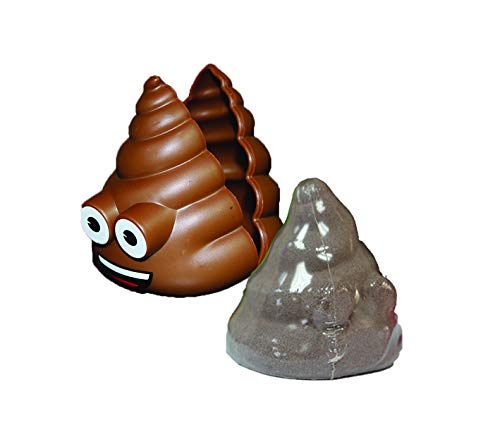 Poop Emoji Bath Bomb from Zimpli Kids, Create a Fizzing Bath Time Adventure Children’s Baff Bombz, Certified Biodegradable and Vegan Friendly Gift