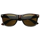 zeroUV - Classic Eyewear 80's Retro Large Horn Rimmed Style Sunglasses