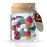 Capsule Letters Message in a Bottle Happy Pills