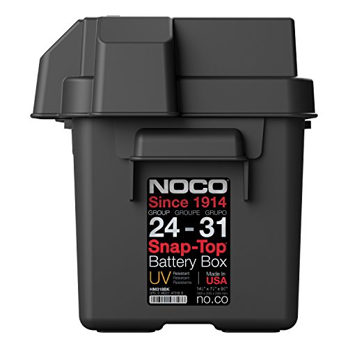 NOCO HM318BKS Group 2431 SnapTop Battery Box for Marine, RV, Camper