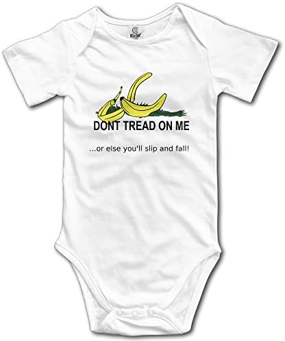 Unisex Don't Tread On Me Banana Peel Gadsden Flag Cool Baby Onesie Bodysuit