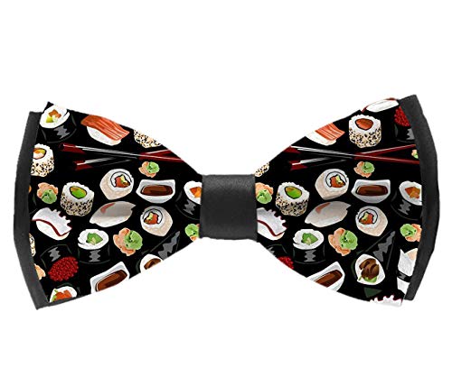 AIMVOGUE Men's Pre Tied Bow Ties for Wedding Party Japanese Sushi Adjustable Bowties