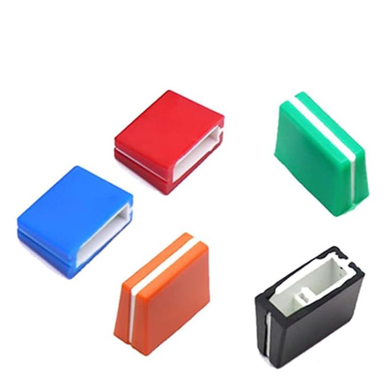 XBERSTAR 5PCS Fader Cap Fader Slider Knob Spare Parts for Pioneer DJM600 700 750 800 850 900 2000 DJ Mixer (5pcs multicolor)