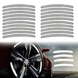 20 Pack Reflective Rim Stripe Decals, Universal Car