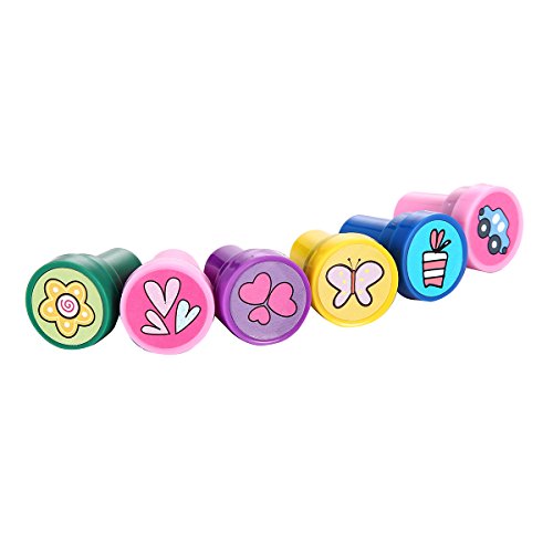 Stamps for Kids, LUCKYBIRD Best Sell Kids Stamp Set/ Heart Toy Stamp/Plastic Stamps, 26 Count - Thumbnail 5