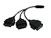Fotag 1 to 3 OBD2 OBDII 16 pin Splitter Extension Cable Male to Female Y J1962 Cable 1.7FT
