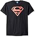 DC Comics Men's Superman Short Sleeve T-Shirt, Red Black, Large Tall
