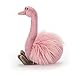 Jellycat Mad Pet Solange Swan Rose Stuffed Animal, Medium, 19 inches