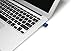 PNY Micro Sleek Attaché 16GB USB 2.0 Flash Drive - Blue -P-FDU16GSLK/BLU-GE