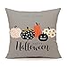 4TH Emotion Halloween Pumpkin Throw Pillow Cover Cushion Case for Sofa Couch 18