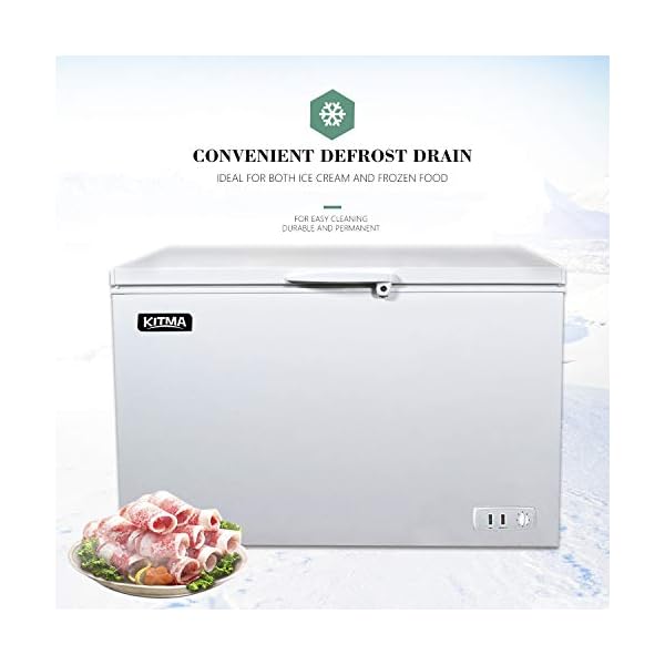 Commercial Chest Freezer Kitma 9.6 Cu. Ft Deep Ice Cream Freezer with