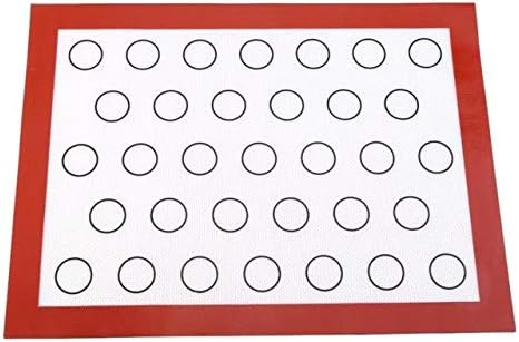 Miu Silicone Baking Mat - Silcon Baking Matts - Non-Stick Macaron Silicone Baking Mat Pad Sheet Silicone Pastry Baking Utensils Pastry Tools Rolling Dough Mat Fondant Bakeware
