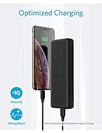 Anker PowerCore 20000 Redux, 20000 mAh Cargador portátil de alta capacidad Puerto dual 4.8A Banco de potencia compacto de salida para iPhone, Samsung Galaxy y más