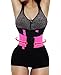 Welcos Women's Waist Cincher Trainer Body Belt Shaper Workout Gym Slimming Girdle Corset Shapewear Rose M