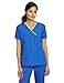 WonderWink Women's Charlie 5 Pocket Y-Neck Wrap Top, Royal, Small