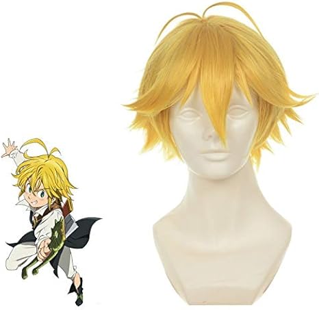 Amazon 七つの大罪 憤怒の罪 メリオダス コスプレウィッグ コスチューム Wig コスプレ 仮装 通販