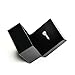 Oirlv Luxury Black Leather Ring Box - Ideal for Wedding and Proposal Ring Jewelry Gift