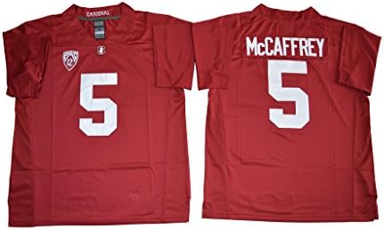 CRISGIORD Men's Stanford Cardinal College Football NO.5 Christian McCaffrey Jersey XL Cardinal