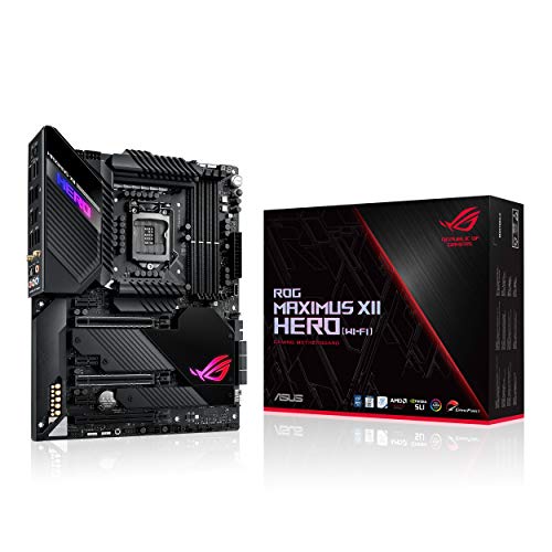 ASUS-ROG-Maximus-XII-Hero-WI-FI-Placa-Base-Gaming-ATX-Intel-de-10a-Gen-Z490-LGA-1200-con-VRM-de-142-Fases-Wi-Fi-6-LAN-5-Gigabit-USB32-Gen2-Triple-M2-SATA-e-iluminacin-RGB-Aura-Sync