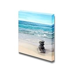 Beautiful Scenery Stones on The Beach