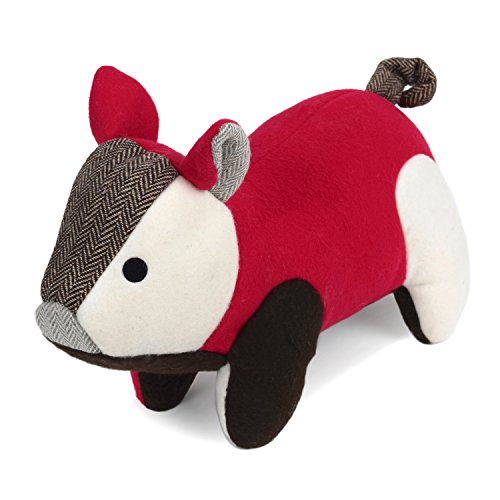 Martha Stewart Fleece Pig Bonded Mesh Dog Toy for Moderate Chewers