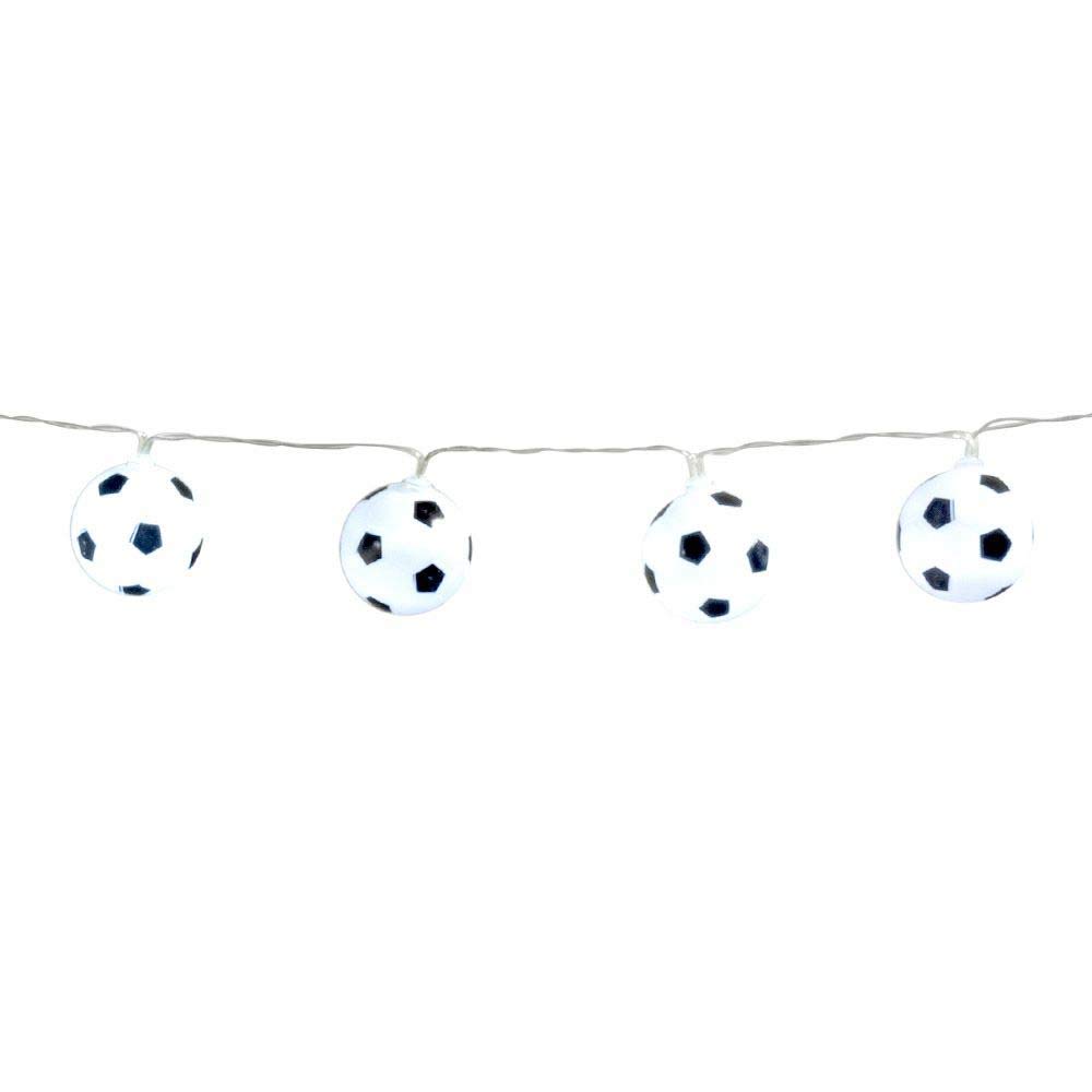 Boland 62518 LED Fairy Lights Football, Length 140 cm, World Cup, European Championship, Puplic Viewing, Decoration, Carnival, Theme Party