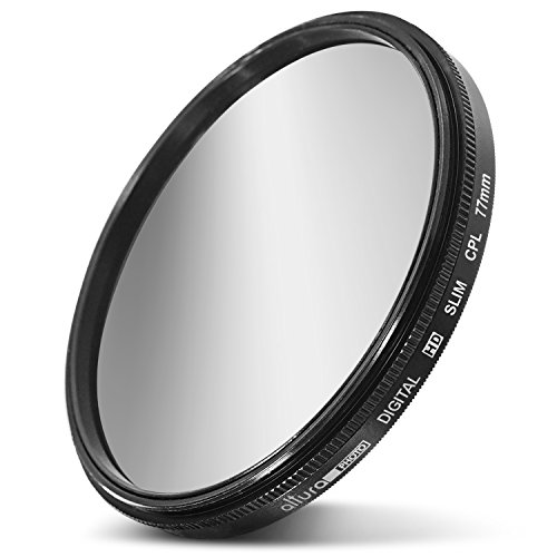 image for Altura Photo 77mm CPL Circular Polarizer Glass Filter, Slim Design w/R
