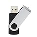 Wholesale Bulk 2GB USB Flash Drives 50 Pack, KOOTION Thumb Drive Flash Drives Swivel Memory Stick 2G USB Stick, Black 50 Pcs