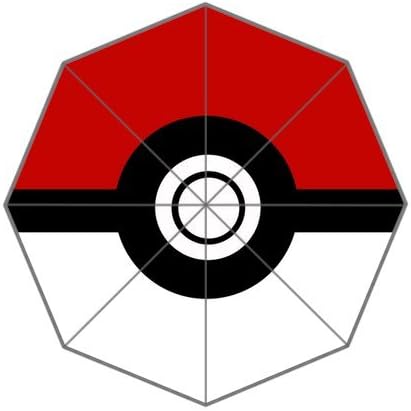 Custom Cool Design Cartoon Pokemon the Poke Ball Printed Portable Fashion Foldable Umbrella