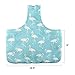 Unime Knitting Tote Bag Canvas Yarn Storage Organizer Bag for Knitting Needles, Yarn and Crochet Supplies (L16.5''×H9'') (Flamingo)