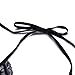 LamourLove Women's Lingerie Plus Size Halter Black Lace Sexy Robe High Split Long Gown Dress Set(X-Large)